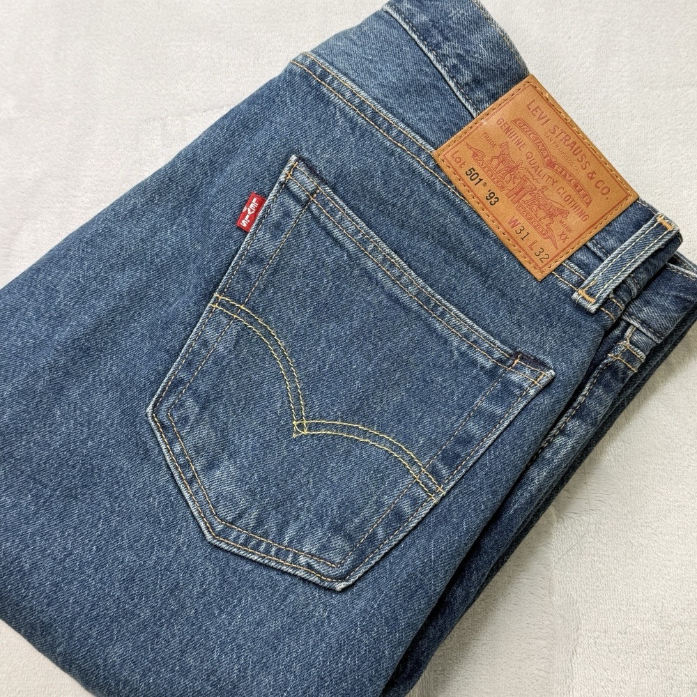 Vintage Levi's 501 Jeans 1993‎ Button Fly Mexico Made W31 L32 NWOT